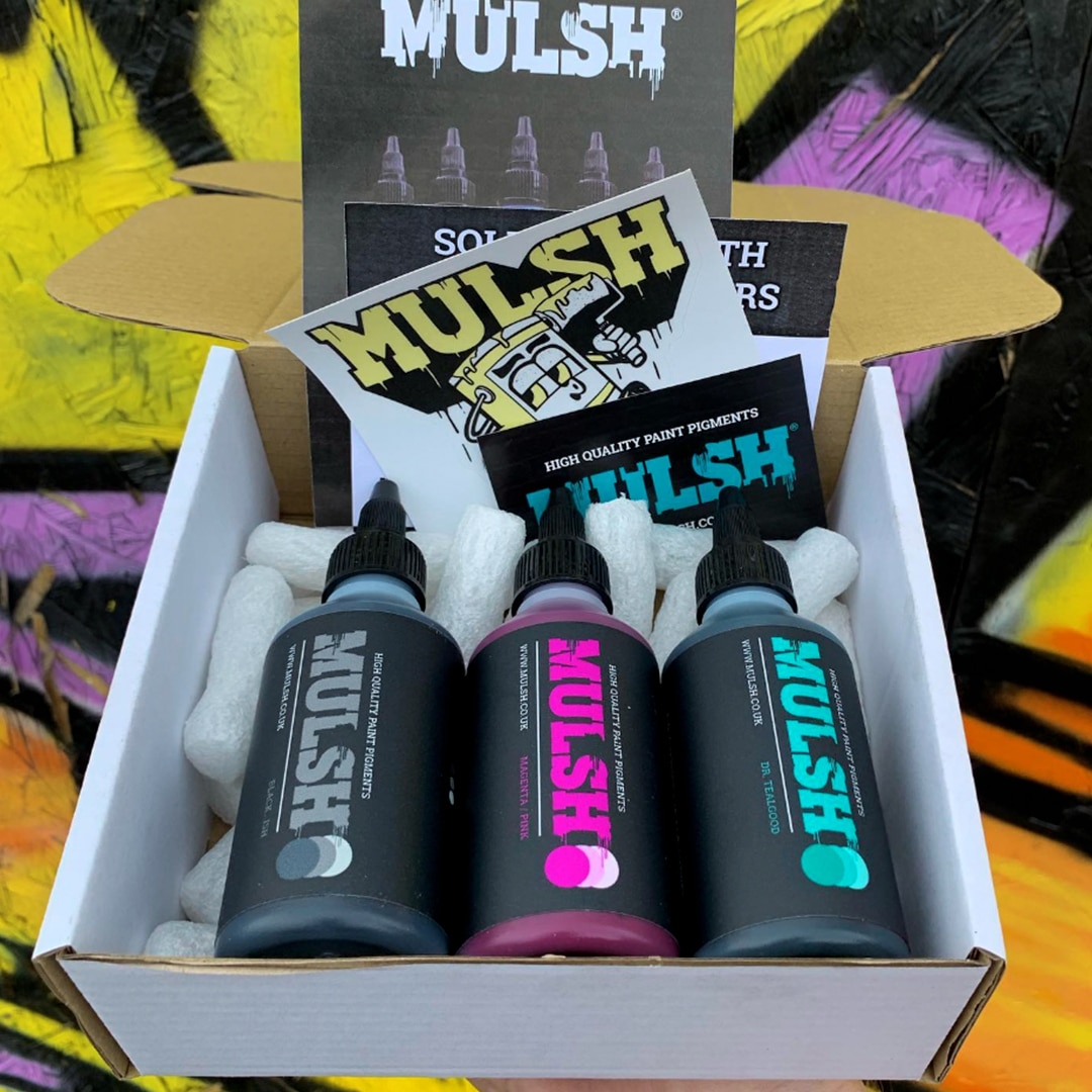 MULSH Paint Pigment 100g - 3 Bottle Value Pack - Image 2